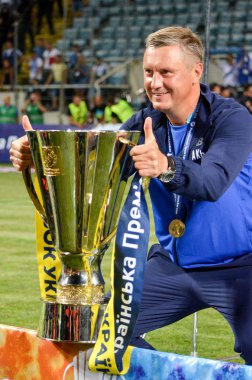 Odessa, Ukrayna - 21 Temmuz 2018: Alexander Khatskevich ile 