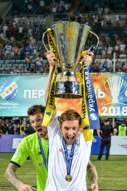 Odessa, Ukrayna - 21 Temmuz 2018: Süper Cu ile Denis Garmash