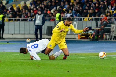 Kiev, Ukrayna - 14 Mart 2019: Ruben Loftus-Cheek oyuncusu