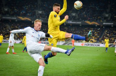 Kiev, Ukrayna - 14 Mart 2019: Olivier Giroud oyuncu sırasında