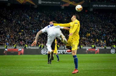 Kiev, Ukrayna - 14 Mart 2019: Davide Zappacosta oyuncu 