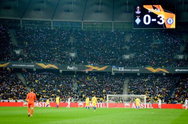 Kiev, Ukrayna - 14 Mart 2019: Uefa sırasında Kepa Arizabalaga