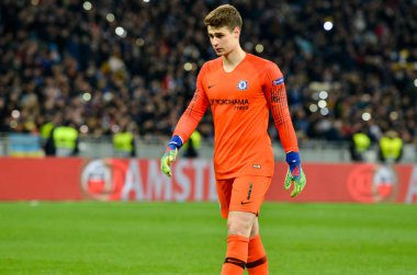 Kiev, Ukrayna - 14 Mart 2019: Uefa sırasında Kepa Arizabalaga