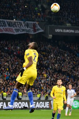 Kiev, Ukrayna - 14 Mart 2019: Antonio Rudiger oyuncu sırasında