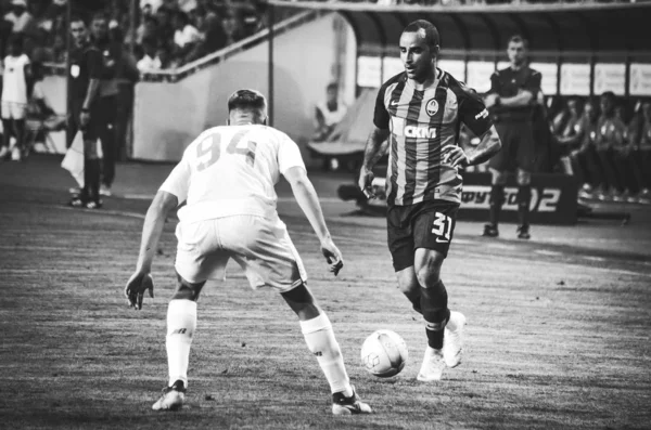 ODESSA, UKRAINE - 21 de julho de 2018: jogadores de Ismaily durante a fina — Fotografia de Stock