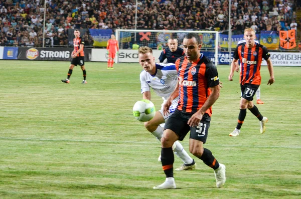 Odessa, Ukrayna - 21 Temmuz 2018: Fina sırasında İsmaili futbolcular