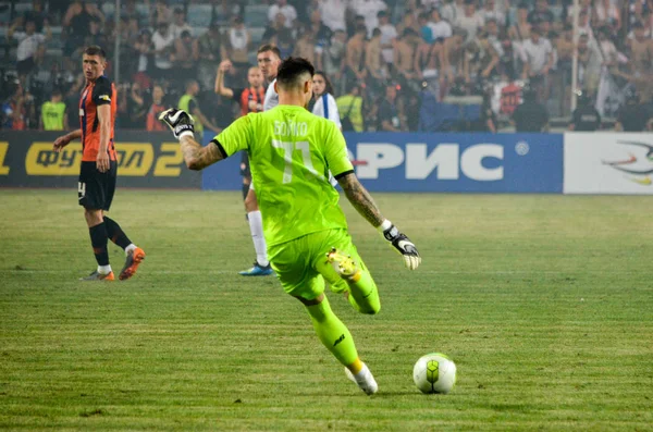 Odessa, Ukrayna - 21 Temmuz 2018: Futbolcular Boyko