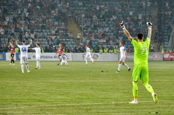 오데사, 우크라이나 - 7 월 21, 2018: 지느러미 동안 축구 선수 — 스톡 사진