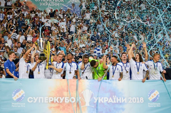 Οδησσός, Ουκρανία-21 Ιουλίου 2018: ποδοσφαιριστές του Δυναμό Κιέβου — Φωτογραφία Αρχείου