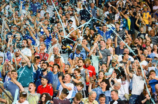 ODESSA, UCRANIA - 21 de julio de 2018: Jugadores de fútbol de Dynamo Kiev — Foto de Stock