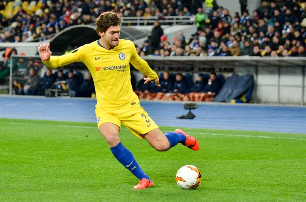 Kiev, Ukrayna - 14 Mart 2019: Marcos Alonso oyuncu sırasında 