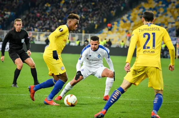 Kiev, Ukrayna - 14 Mart 2019: Callum Hudson-Odoi oyuncu