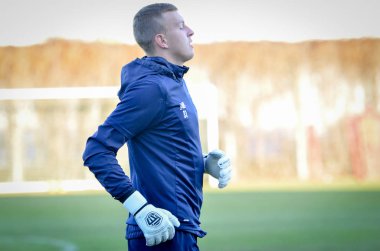 Kiev, Ukrayna - 14 Mart 2019: Dinamo Kiev futbolcuları 