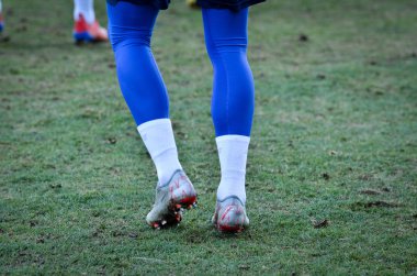 Kiev, Ukrayna - 14 Mart 2019: Dinamo Kiev futbolcuları 