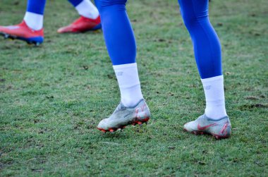 Kiev, Ukrayna - 14 Mart 2019: Dinamo Kiev futbolcuları 