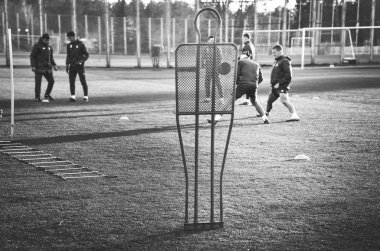 Kiev, Ukrayna - 14 Mart 2019: Dinamo Kiev futbolcuları 