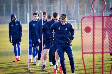 Kiev, Ukrayna - 14 Mart 2019: Oleksandr Andriievskyi oyuncu 