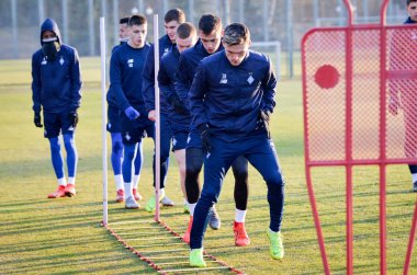 Kiev, Ukrayna - 14 Mart 2019: Oleksandr Andriievskyi oyuncu 