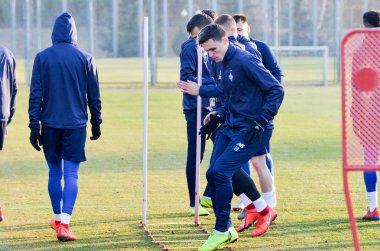 Kiev, Ukrayna - 14 Mart 2019: Oleksandr Andriievskyi oyuncu 