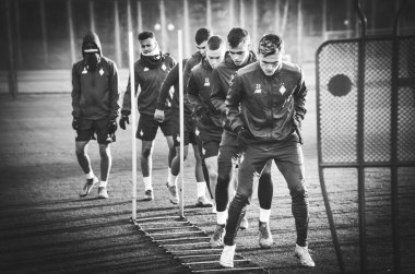 Kiev, Ukrayna - 14 Mart 2019: Oleksandr Andriievskyi oyuncu 