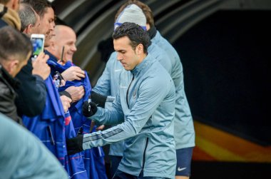 Kiev, Ukrayna - 14 Mart 2019: Pedro Rodriguez oyuncu sırasında t