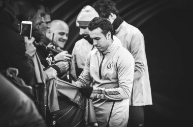 Kiev, Ukrayna - 14 Mart 2019: Pedro Rodriguez oyuncu sırasında t