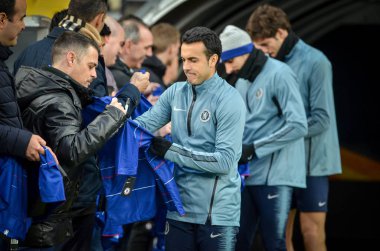 Kiev, Ukrayna - 14 Mart 2019: Pedro Rodriguez oyuncu sırasında t