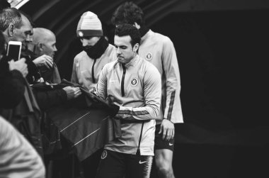 Kiev, Ukrayna - 14 Mart 2019: Pedro Rodriguez oyuncu sırasında t