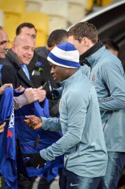 Kiev, Ukrayna - 14 Mart 2019: N'Golo Kante oyuncusu 