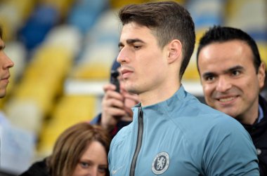 Kiev, Ukrayna - 14 Mart 2019: Uefa'da futbolcu