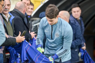 Kiev, Ukrayna - 14 Mart 2019: Uefa'da futbolcu