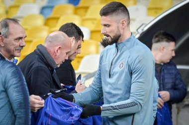 Kiev, Ukrayna - 14 Mart 2019: Olivier Giroud oyuncu sırasında