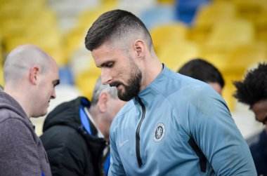 Kiev, Ukrayna - 14 Mart 2019: Olivier Giroud oyuncu sırasında