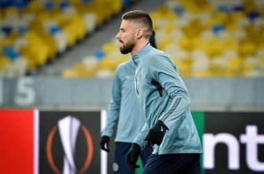 Kiev, Ukrayna - 14 Mart 2019: Olivier Giroud oyuncu sırasında