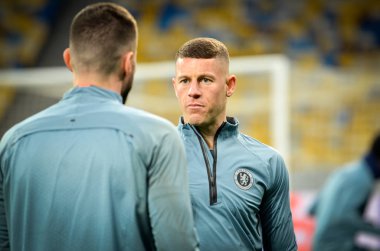 Kiev, Ukrayna - 14 Mart 2019: Ross Barkley oyuncu sırasında 