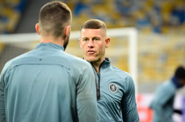 Kiev, Ukrayna - 14 Mart 2019: Ross Barkley oyuncu sırasında 