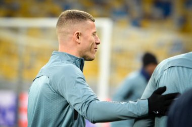 Kiev, Ukrayna - 14 Mart 2019: Ross Barkley oyuncu sırasında 