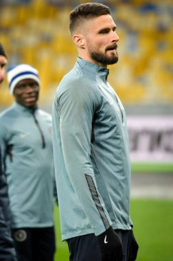 Kiev, Ukrayna - 14 Mart 2019: Olivier Giroud oyuncu sırasında