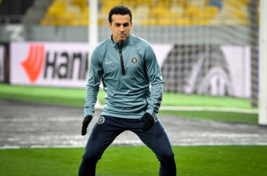 Kiev, Ukrayna - 14 Mart 2019: Pedro Rodriguez oyuncu sırasında t