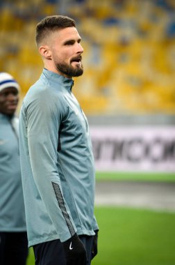 Kiev, Ukrayna - 14 Mart 2019: Olivier Giroud oyuncu sırasında