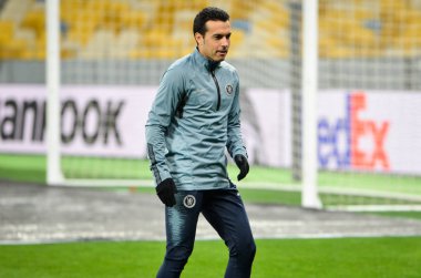 Kiev, Ukrayna - 14 Mart 2019: Pedro Rodriguez oyuncu sırasında t