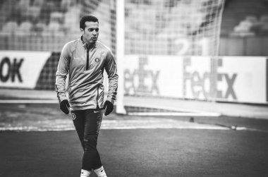 Kiev, Ukrayna - 14 Mart 2019: Pedro Rodriguez oyuncu sırasında t