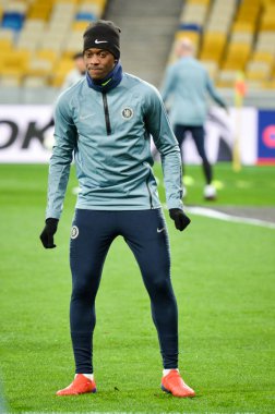 Kiev, Ukrayna - 14 Mart 2019: Uefa'da futbolcu