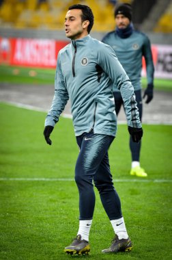 Kiev, Ukrayna - 14 Mart 2019: Pedro Rodriguez oyuncu sırasında t