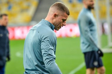 Kiev, Ukrayna - 14 Mart 2019: Ross Barkley oyuncu sırasında 
