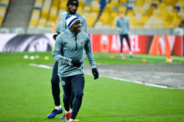 Kiev, Ukrayna - 14 Mart 2019: N'Golo Kante oyuncusu 