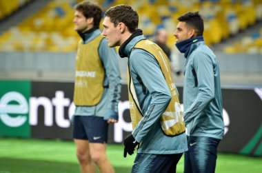 Kiev, Ukrayna - 14 Mart 2019: Uefa'da futbolcu
