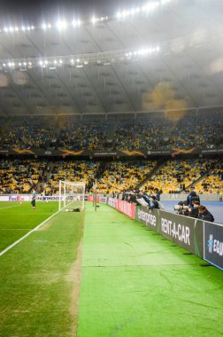 Kiev, Ukrayna - 14 Mart 2019: Stadyum zekâsının genel görünümü