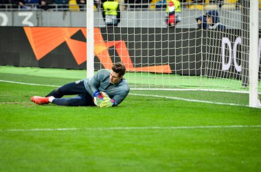 Kiev, Ukrayna - 14 Mart 2019: Kepa Arrizabalaga oyuncusu