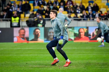 Kiev, Ukrayna - 14 Mart 2019: Kepa Arrizabalaga oyuncusu